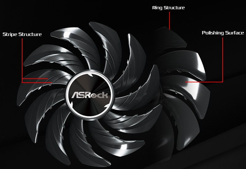 VGA Striped Axial Fan